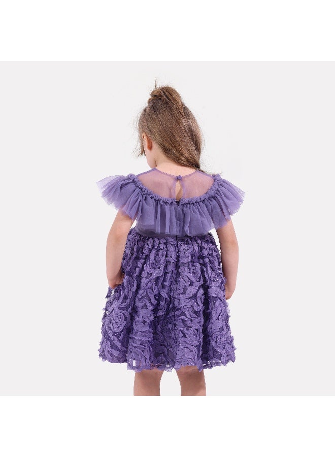 Obaha Violet flower dress - Image 3